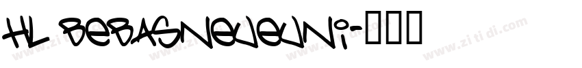 HL BebasneueUni字体转换